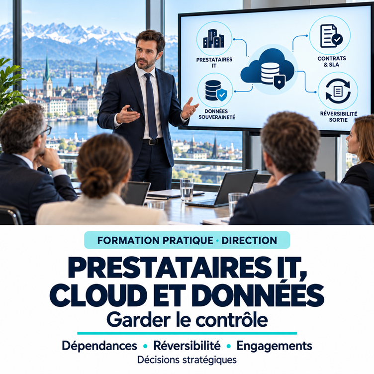 Formation Pratique - Directions - Prestataires IT, cloud et données : garder le contrôle (A distance)
